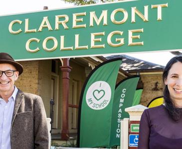 Claremont college sign