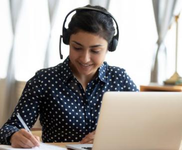 Woman at computer