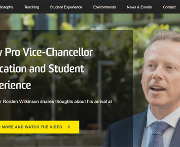 Homepage of UNSW Education site
