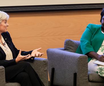 Professor Emma Johnston in conversation with Professor Teresa Akenga