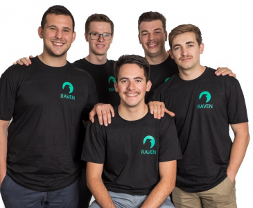 Five engineering students who started company Raven