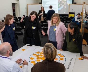 Innovation Hub Director Carly Vickers leading an activity