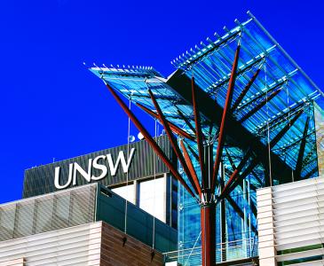 The John Niland Scientia Building with UNSW Library in the background