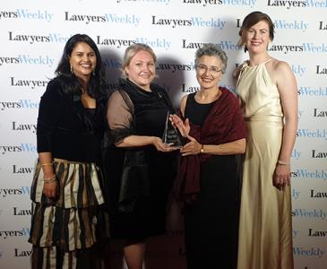 UNSW Legal Team - Sarita Walpola, Marina Yastreboff, Elizabeth Grinston and Alix Cameron