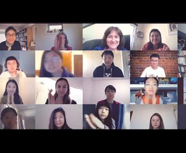 international students participating in their virtual learning festival