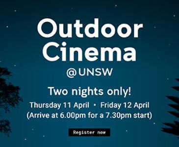 Outdoor cinema at UNSW graphic 