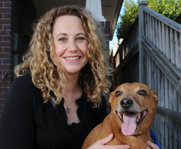 Dr Siobhan O'Sullivan with a dog