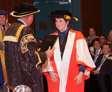 Susan Ryan receiving her honorary doctorate of letters