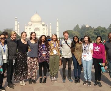 UNSW staff and students at the Taj Mahal