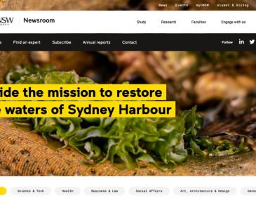 UNSW Newsroom website