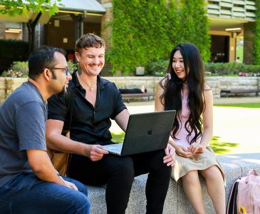Students on campus