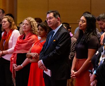 Professor Ian Jacobs at the Harmony Day event