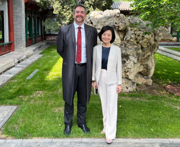 Attila with Rachel Wei, UNSW’s China Country Director