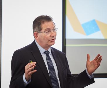 Professor Ian Jacobs at a meeting at UNSW Global