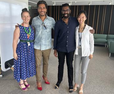 L-R: Alicia Jacenko, Octavio Barrientos Arriaga, Thulaisiharan Sivapalan, Mary Liu
