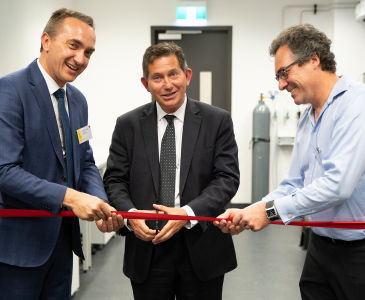 Professor Chris Turney, UNSW President and Vice-Chancellor, Professor Ian Jacobs and Dr Chris Marjo