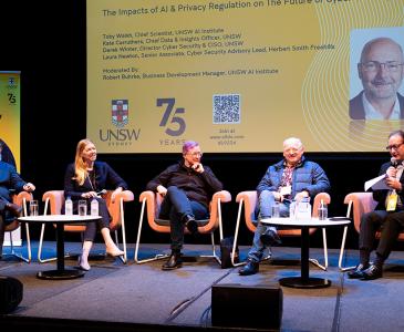 A panel discussion at the Cyber Security Summit 
