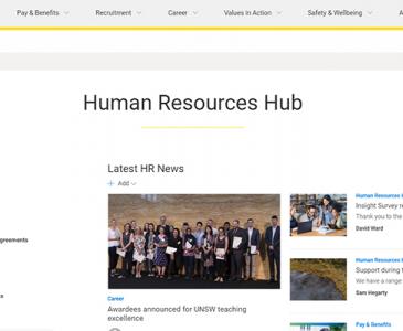The new HR Hub built on SharePoint