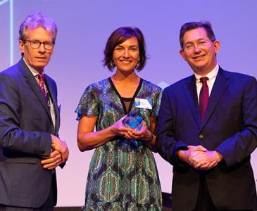 Nick Fisk, Kiran Thwaites, Ian Jacobs at President's Awards 2018