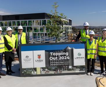 The topping-out ceremony of UNSW’s new Biomedical Sciences Centre