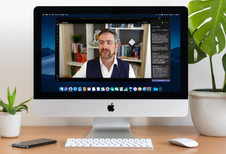 Professor Attila Brungs on screen