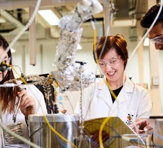 Scientists in lab