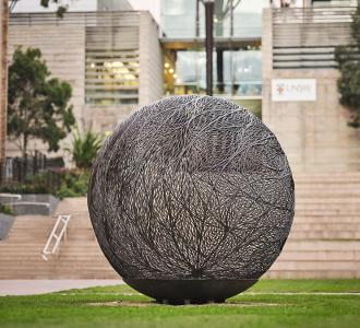Bronwyn Oliver globe sculpture