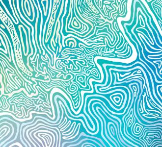 Detail from Dennis Golding's painting 'Between the land and water'