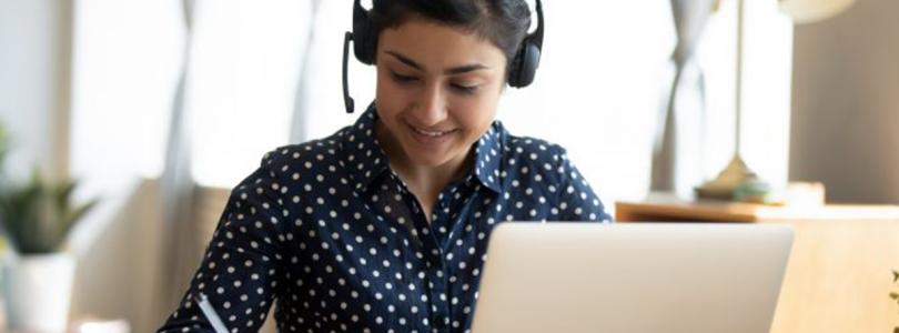 Woman at computer
