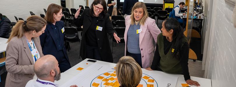 Innovation Hub Director Carly Vickers leading an activity