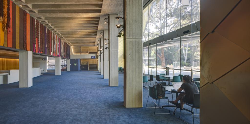 Clancy Auditorium foyer - Western view - Photo credit: Brett Boardman/Lahz Nimmo Architects