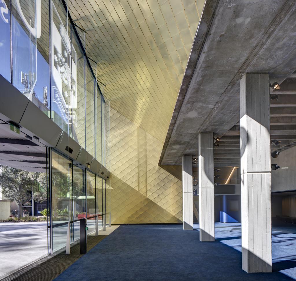 Clancy Auditorium foyer - Photo credit: Brett Boardman/Lahz Nimmo Architects